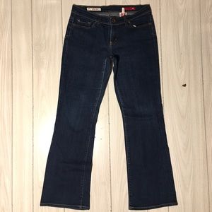 X2 Women's Curvy regular rise bootcut blue jeans Size 8 short